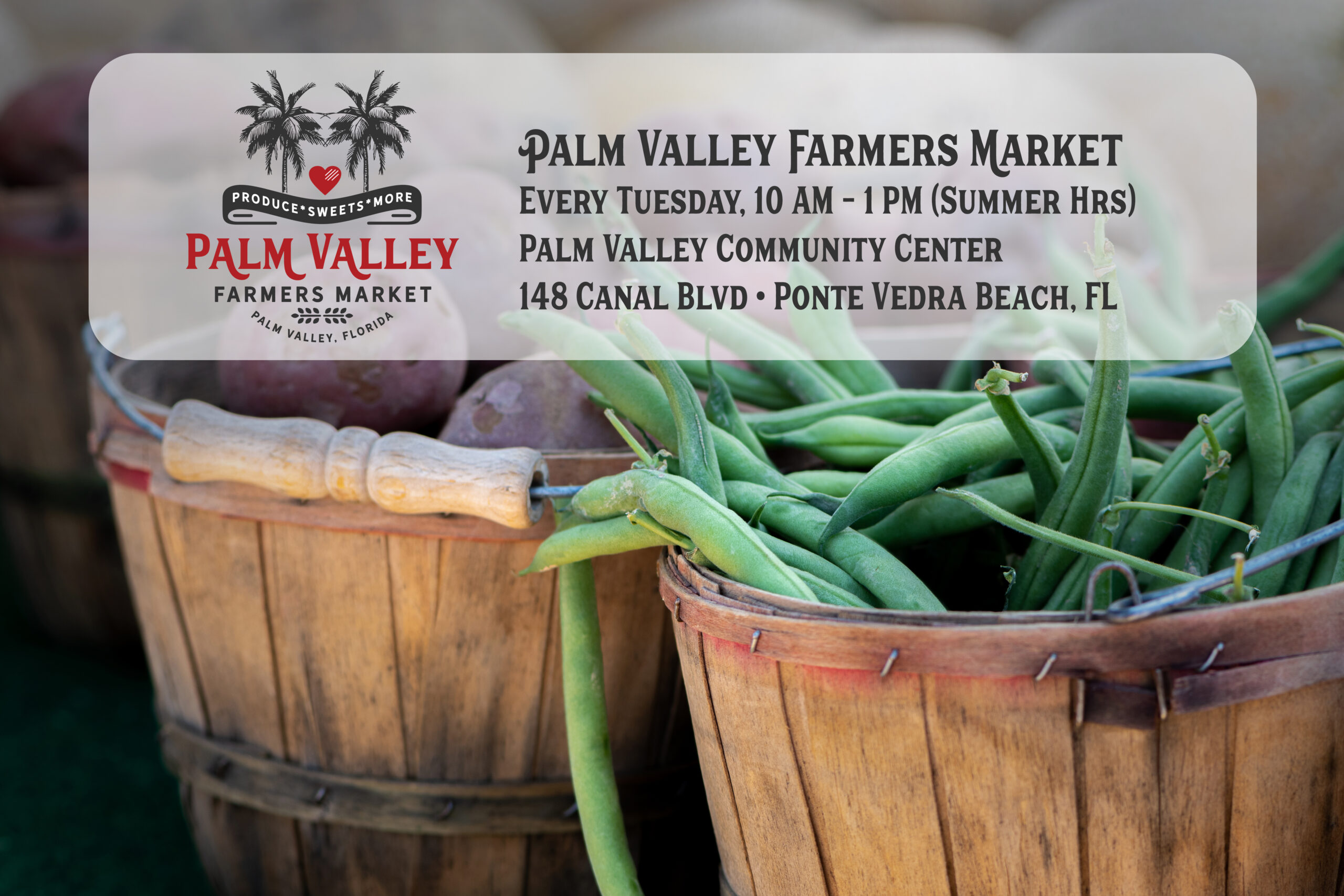 Palm Valley Farmers Market address and hours